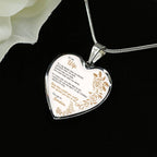 Braver Than You Believe - Gift For Wife Heart Pendant Necklace