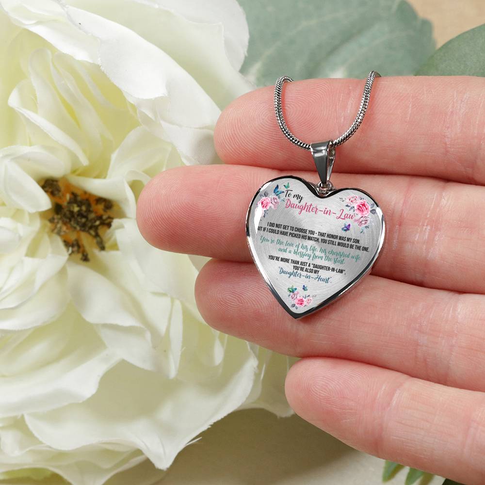 You Still Be The one - Gift For Daughter In Law Heart Pendant Necklace