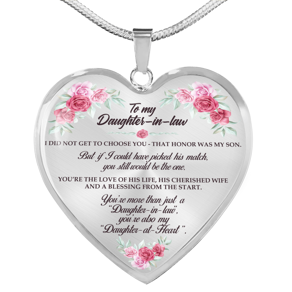 You Will Still Be The One - Gift For Daughter In Law Heart Pendant Necklace
