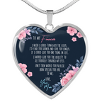 Turn Back The Clock - Gift For Fiancee Heart Pendant Necklace