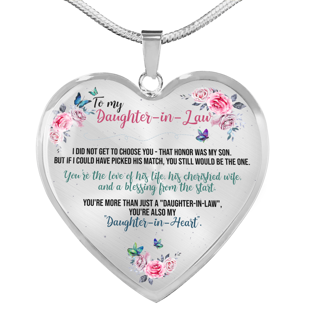 You Still Be The one - Gift For Daughter In Law Heart Pendant Necklace