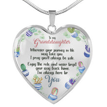 Load image into Gallery viewer, Gift Of Life - Gift For Granddaughter Heart Pendant Necklace

