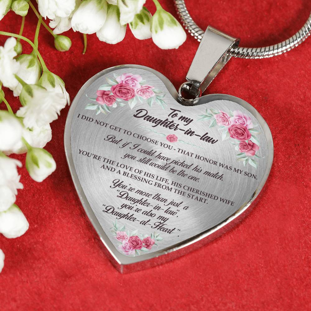 You Will Still Be The One - Gift For Daughter In Law Heart Pendant Necklace