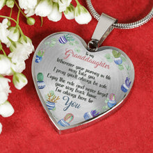 Load image into Gallery viewer, Gift Of Life - Gift For Granddaughter Heart Pendant Necklace
