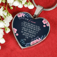 Load image into Gallery viewer, Turn Back The Clock - Gift For Fiancee Heart Pendant Necklace
