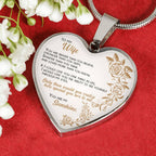 Braver Than You Believe - Gift For Wife Heart Pendant Necklace
