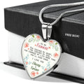 Touch My Heart - Gift For Fiancee Heart Pendant Necklace