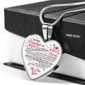 No One Equal To You - To My Daughter Heart Pendant Necklace