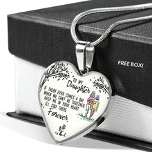 Load image into Gallery viewer, Keep Me In Your Heart - Gift For Daughter From Mom Heart Pendant Necklace
