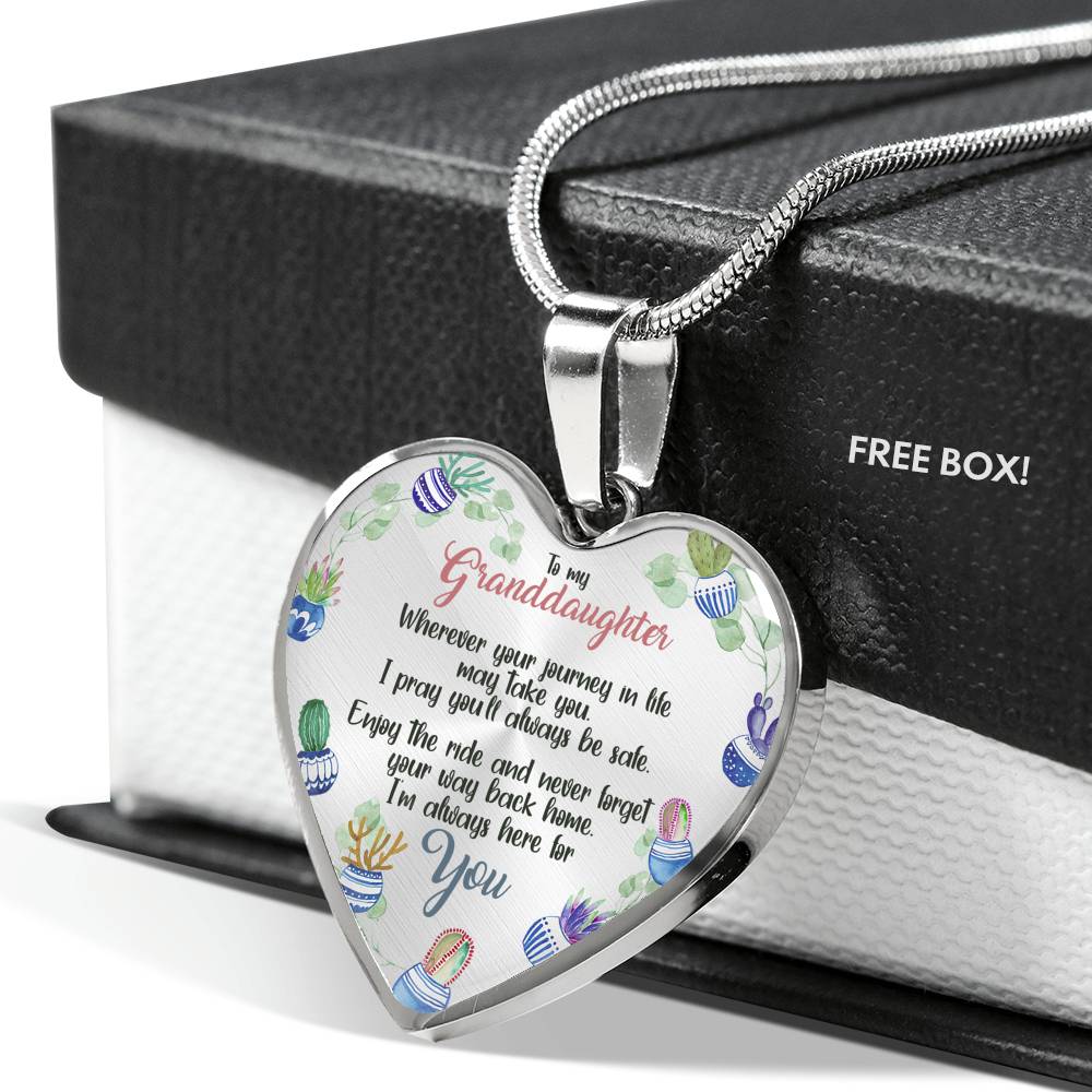 Gift Of Life - Gift For Granddaughter Heart Pendant Necklace