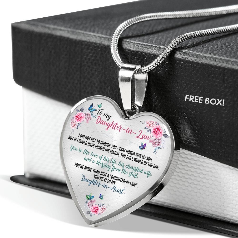 You Still Be The one - Gift For Daughter In Law Heart Pendant Necklace