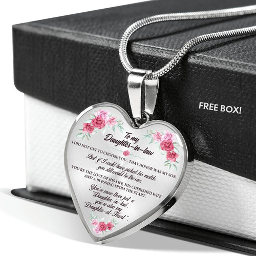 You Will Still Be The One - Gift For Daughter In Law Heart Pendant Necklace
