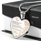 Braver Than You Believe - Gift For Wife Heart Pendant Necklace