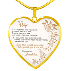 Braver Than You Believe - Gift For Wife Heart Pendant Necklace
