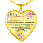 You Still Be The one - Gift For Daughter In Law Heart Pendant Necklace