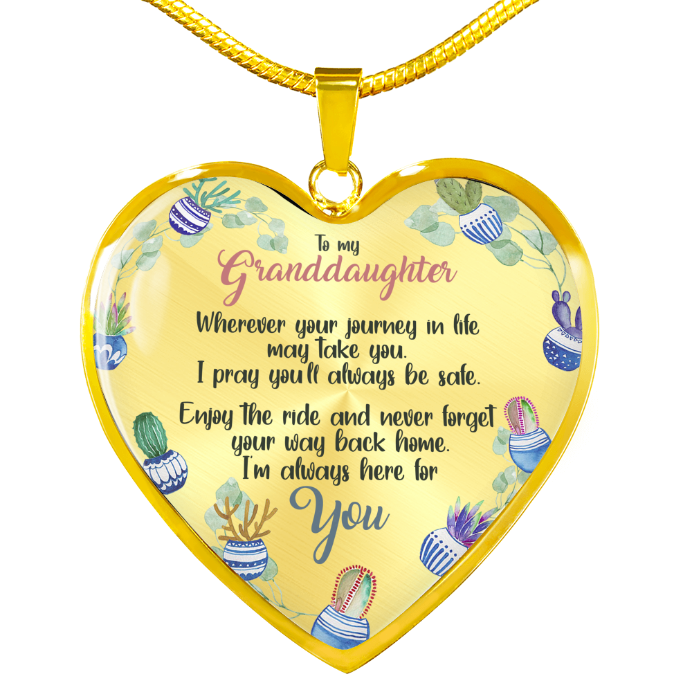 Gift Of Life - Gift For Granddaughter Heart Pendant Necklace