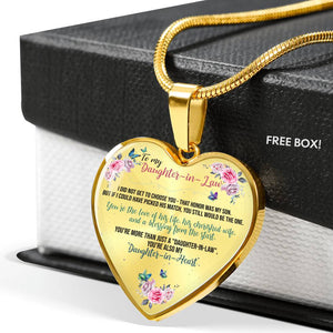 You Still Be The one - Gift For Daughter In Law Heart Pendant Necklace