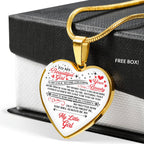 No One Equal To You - To My Daughter Heart Pendant Necklace