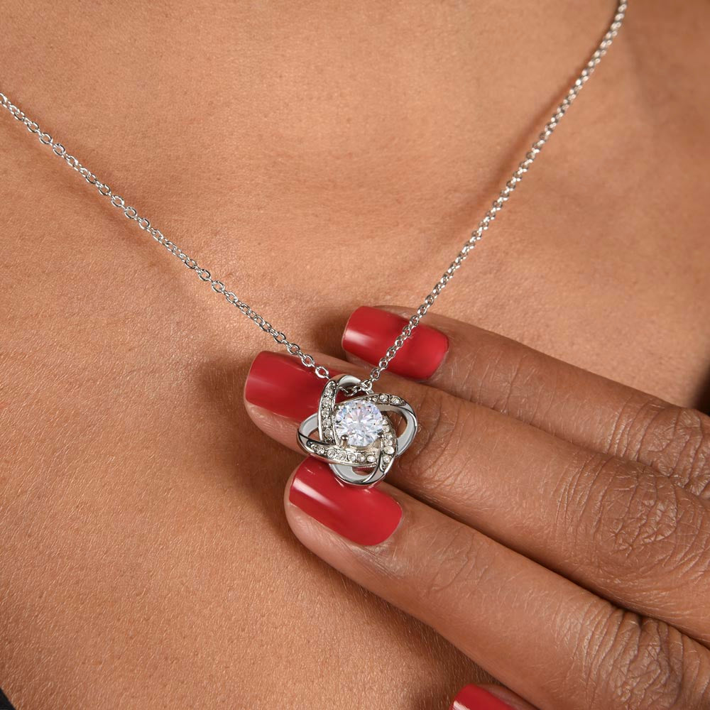 Cane Corso Mom "Belly Rubs Poo Poo" Love Knot Necklace