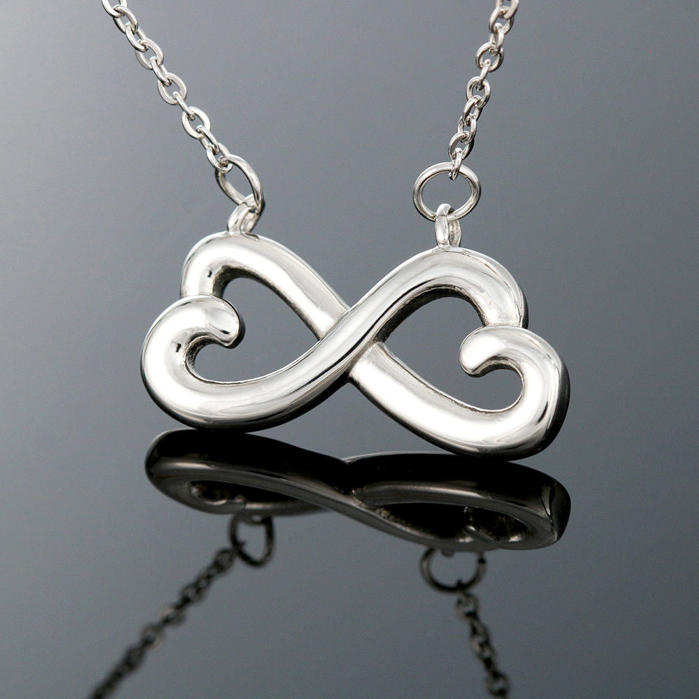 Keep Me In Your Heart - Mom to Daughter Infinity Necklace