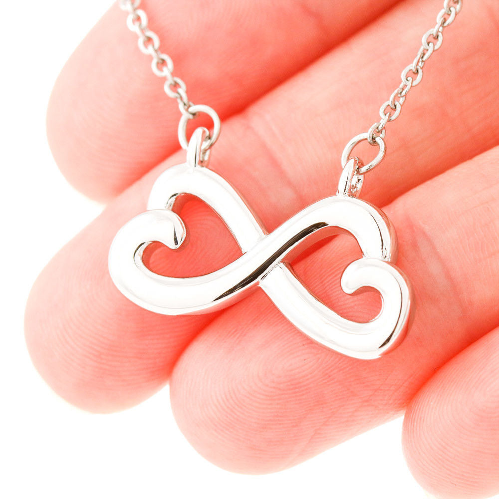 Keep Me In Your Heart - Mom to Daughter Infinity Necklace