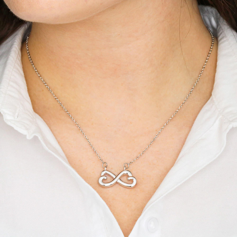 Keep Me In Your Heart - Mom to Daughter Infinity Necklace