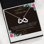 Little Hands You Gently Hold - Gift For Babysitter Infinity Necklace