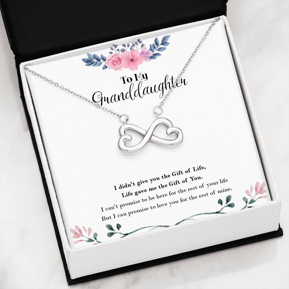 Promise To Love You - Gift For My Granddaughter  Infinity Necklace