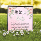 You Changed My Life - Gift For Best Friend Infinity Necklace