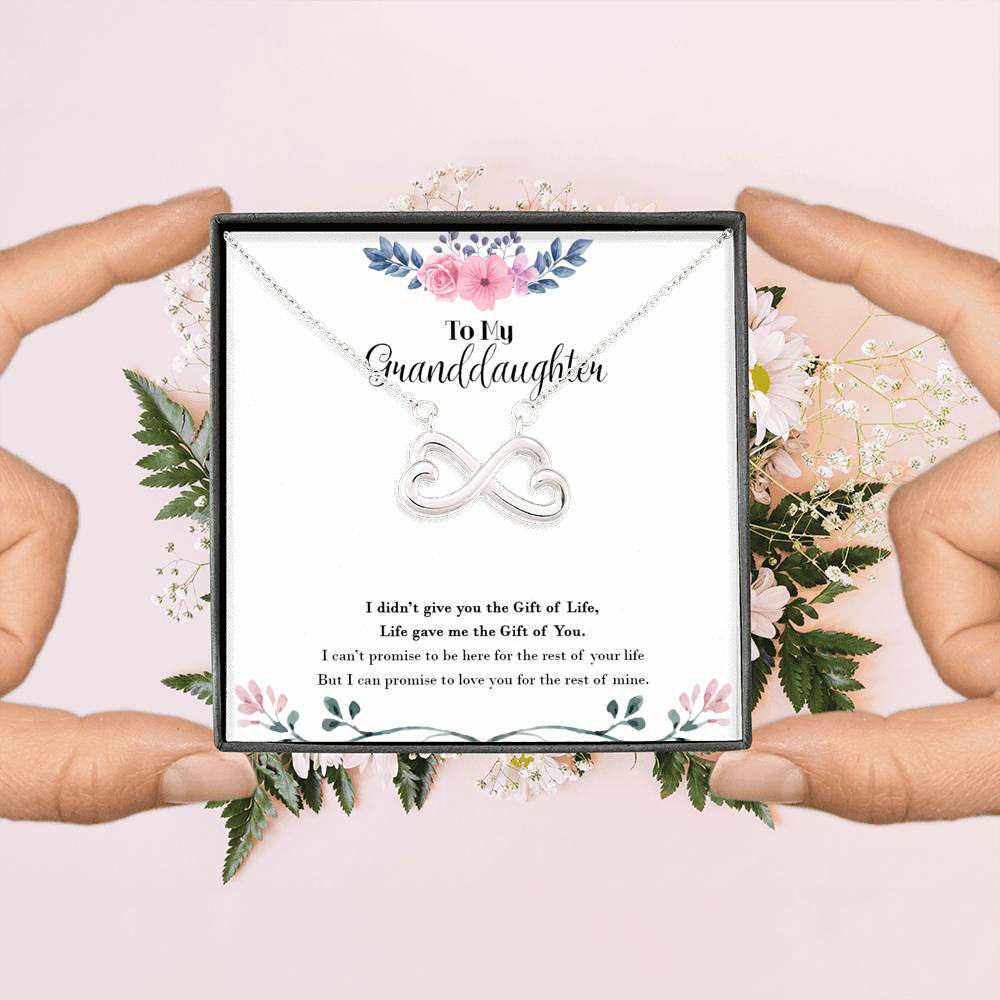 Promise To Love You - Gift For My Granddaughter  Infinity Necklace