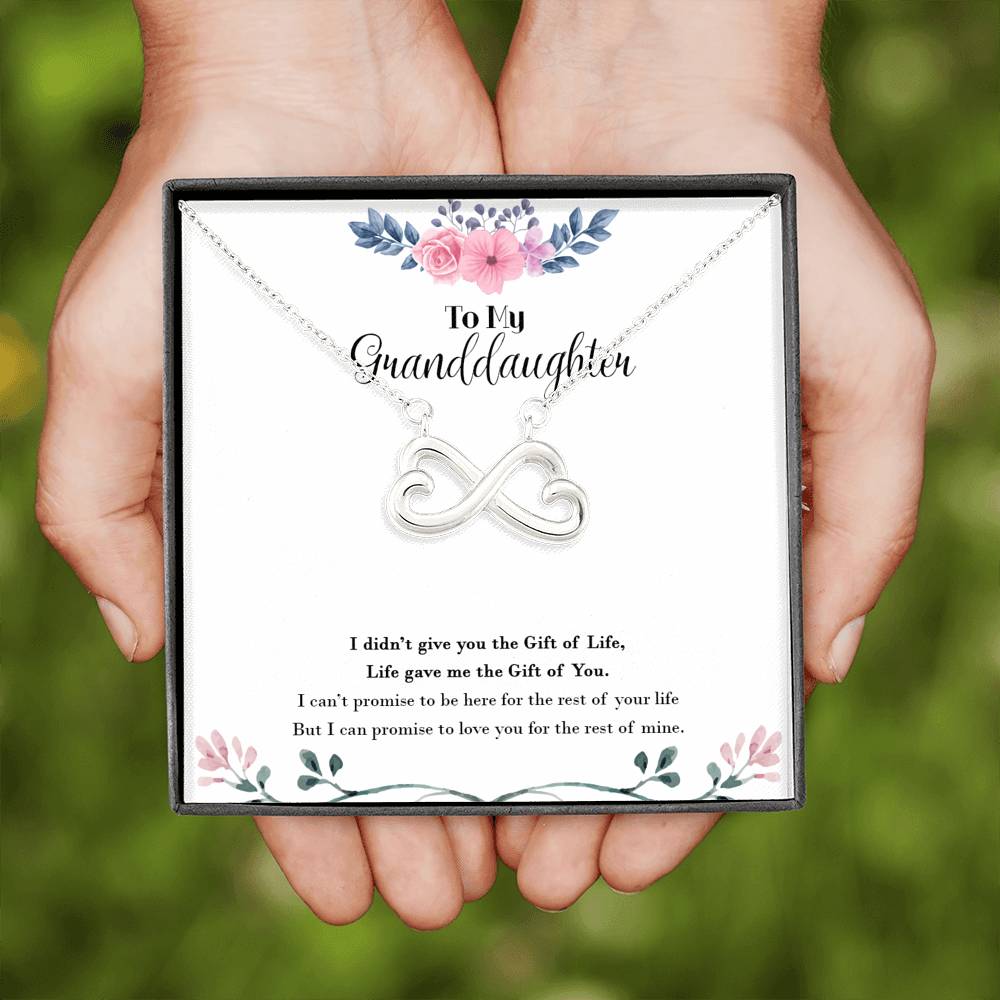 Promise To Love You - Gift For My Granddaughter  Infinity Necklace
