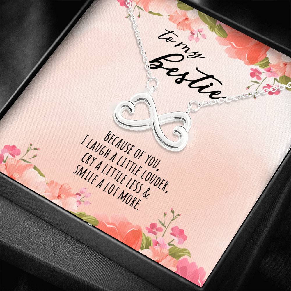 Because Of You - Gift For Bestie Infinity Necklace