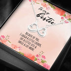 Because Of You - Gift For Bestie Infinity Necklace