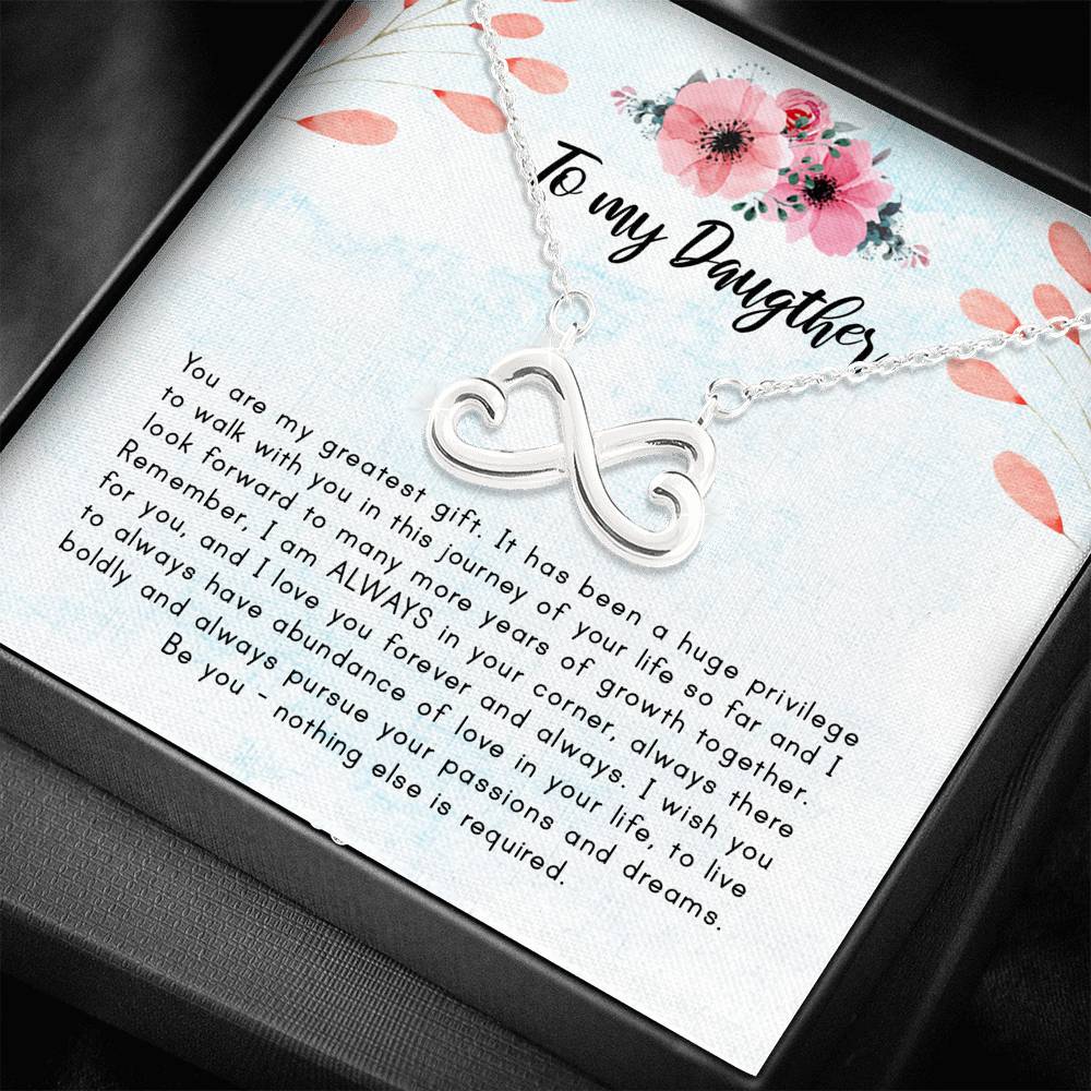 Abundance Of Love In Your Life - Gift For My Daughter  Infinity Necklace