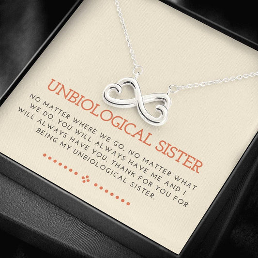 Always Have You - Gift For Unbiological Sister Infinity Necklace
