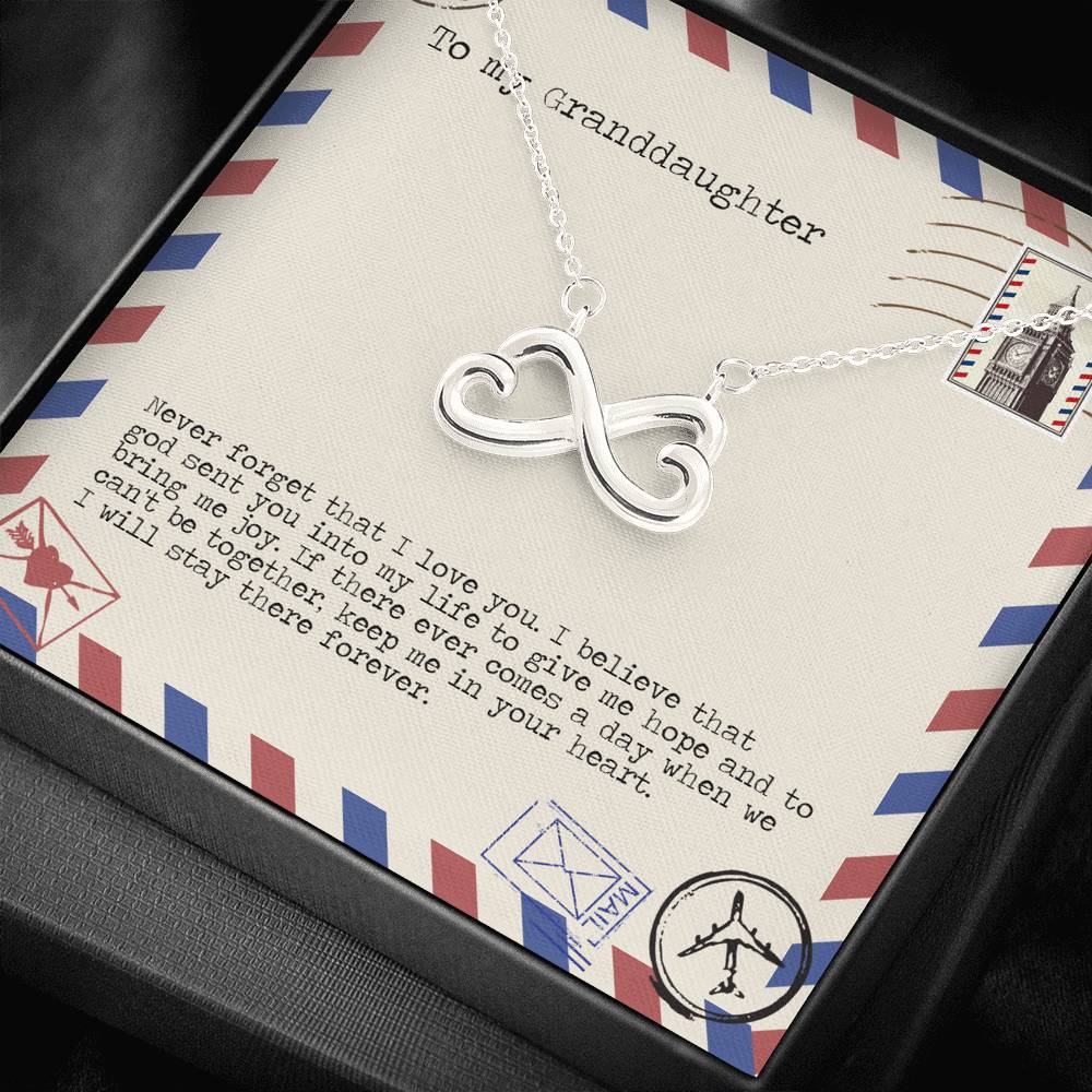 Bring Me Joy - Gift To Granddaughter Infinity Necklace