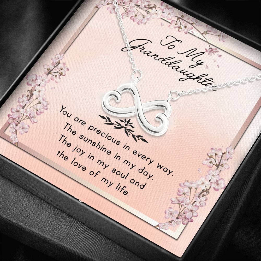 The Sunshine In My Day - Gift For Granddaughter Infinity Necklace