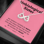 Sister By Heart - Gift For Unbiological Sister Infinity Necklace