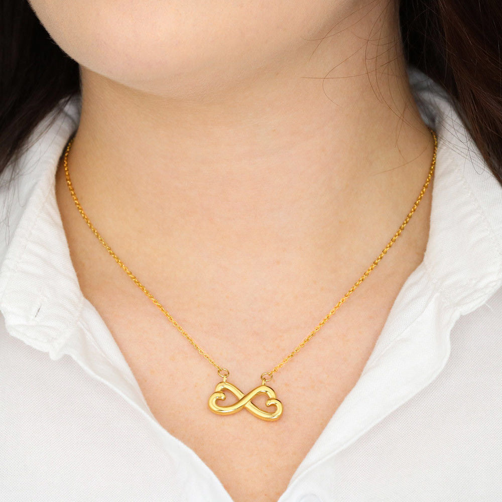 Keep Me In Your Heart - Mom to Daughter Infinity Necklace