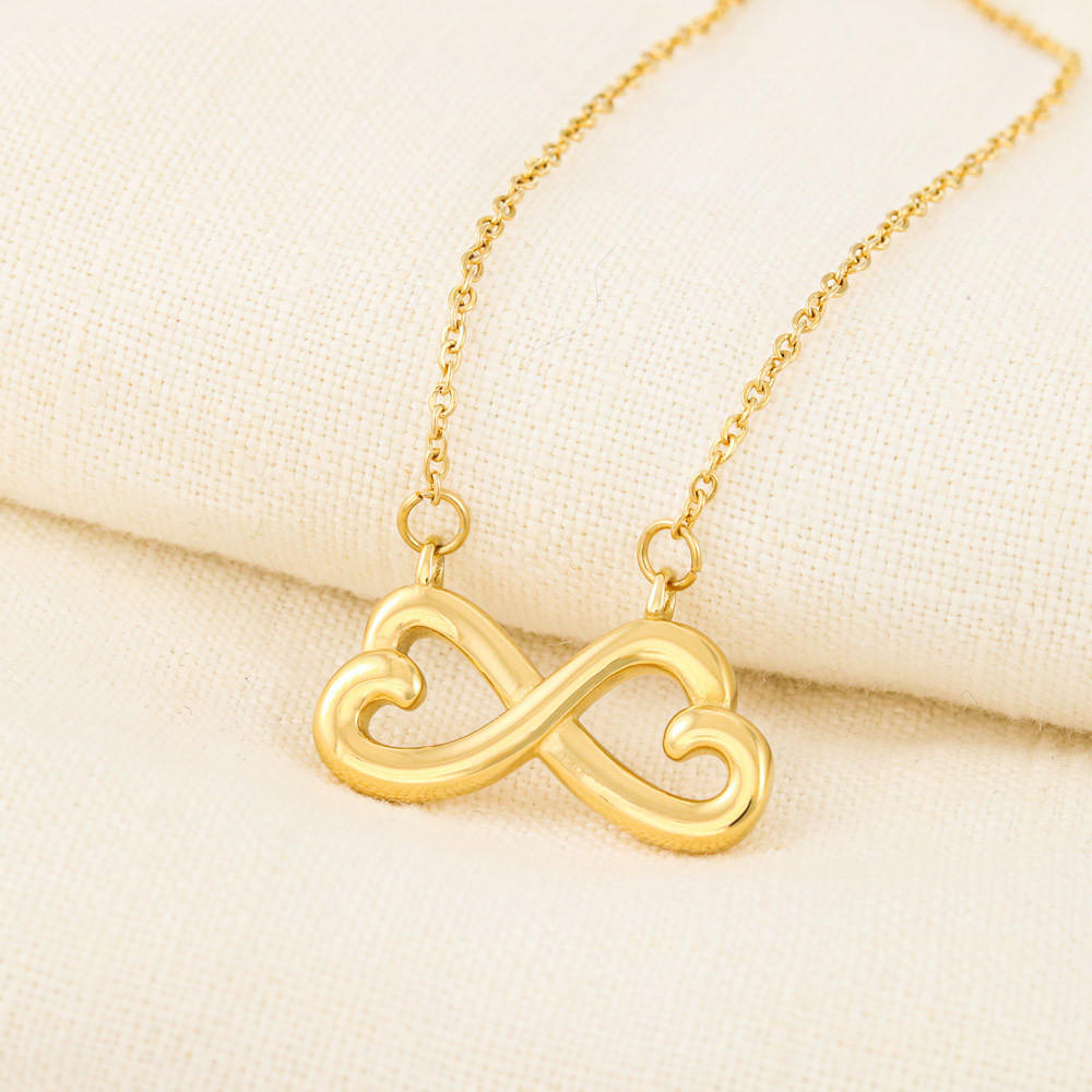 Keep Me In Your Heart - Mom to Daughter Infinity Necklace