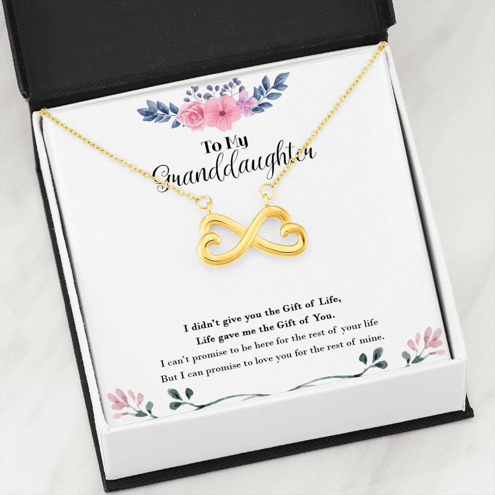 Promise To Love You - Gift For My Granddaughter  Infinity Necklace