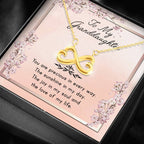 The Sunshine In My Day - Gift For Granddaughter Infinity Necklace