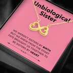Sister By Heart - Gift For Unbiological Sister Infinity Necklace
