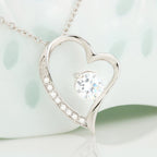 Turn Back The Clock - Gift For Fiancee Forever Love Necklace