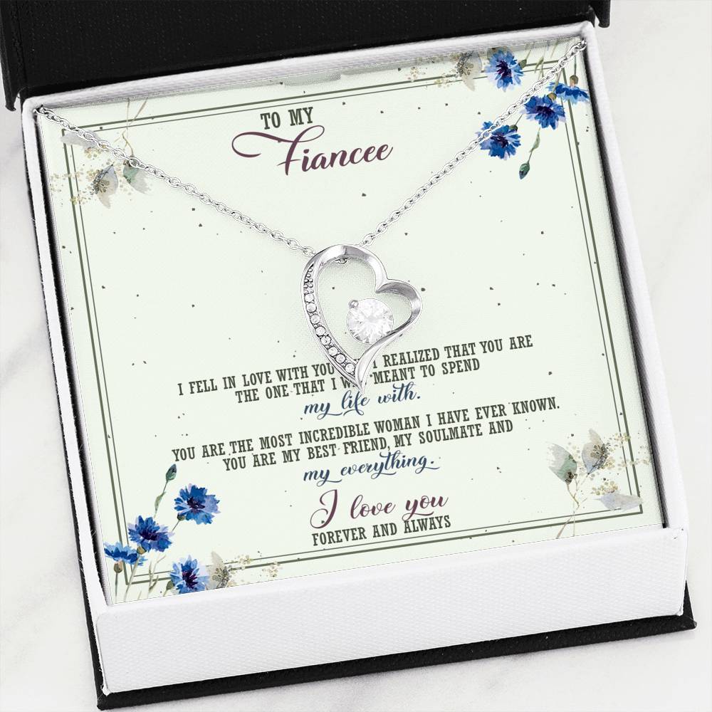 Spend My Life With - Gift For Fiancee Forever Love Necklace