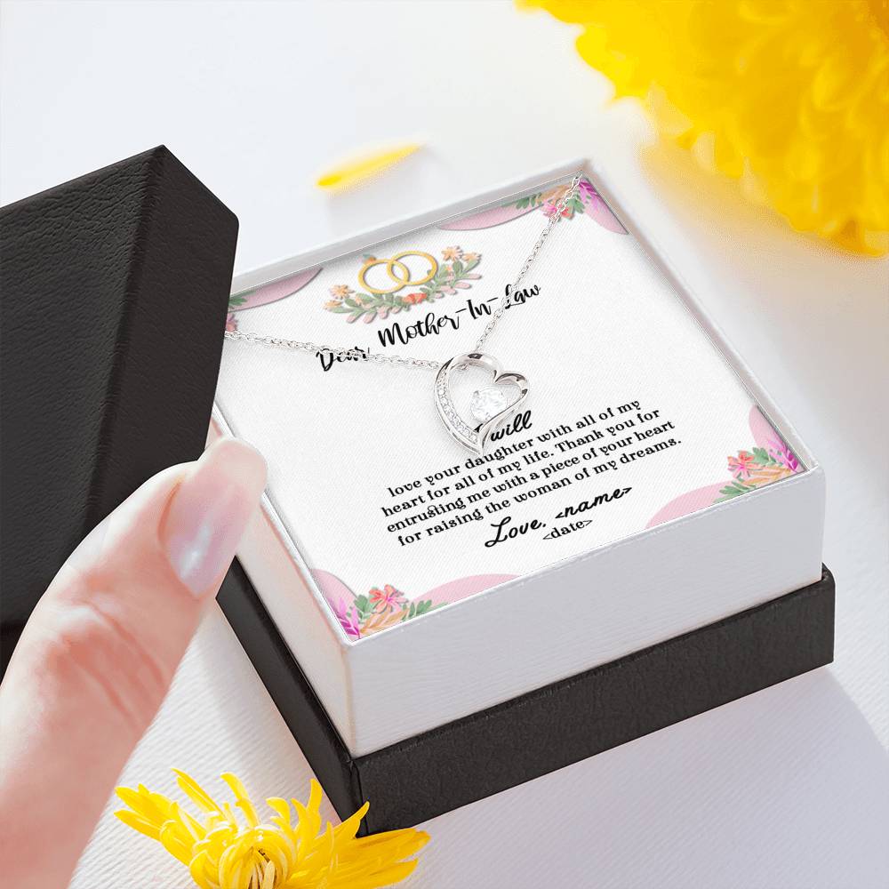 All Of My Life - For Mother Of The Bride Forever Love Necklace