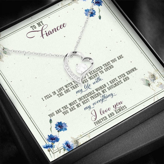 Spend My Life With - Gift For Fiancee Forever Love Necklace