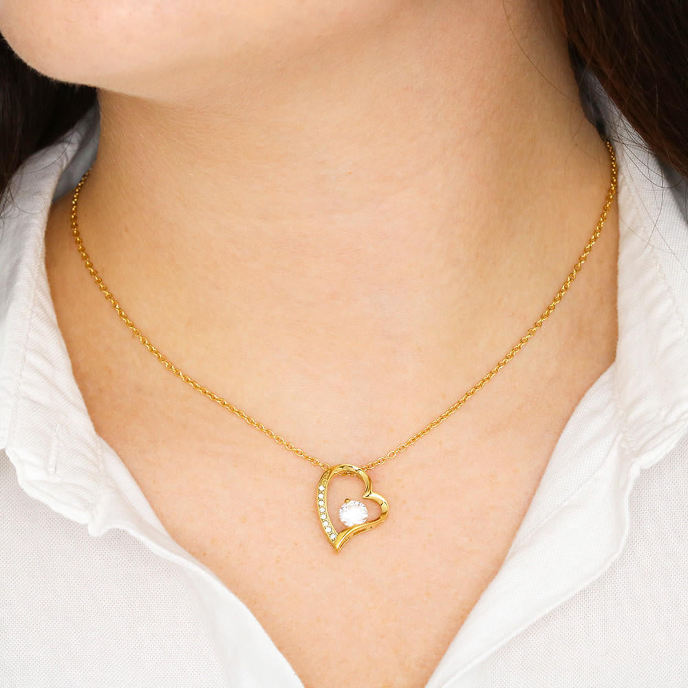 Turn Back The Clock - Gift For Fiancee Forever Love Necklace