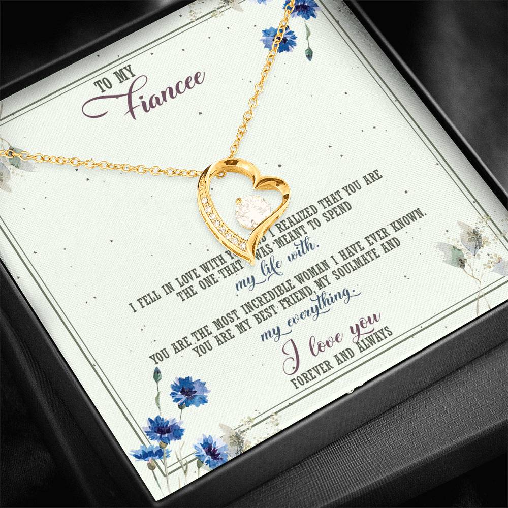 Spend My Life With - Gift For Fiancee Forever Love Necklace