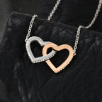 Daughter Given To Me - For My Daughter In Law Double Heart Necklace